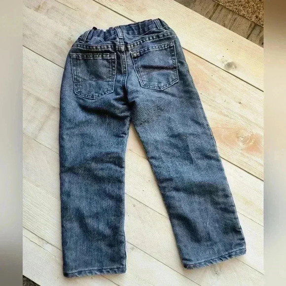 Ruff Hewn Boys Toddler Distressed Denim Blue Jeans Size 5 Regular Wide Leg - Picture 3 of 5
